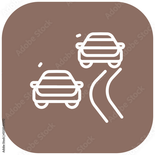 Overtake Indicator Vector Icon