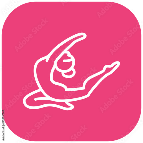 Artistic Gymnastics Vector Icon