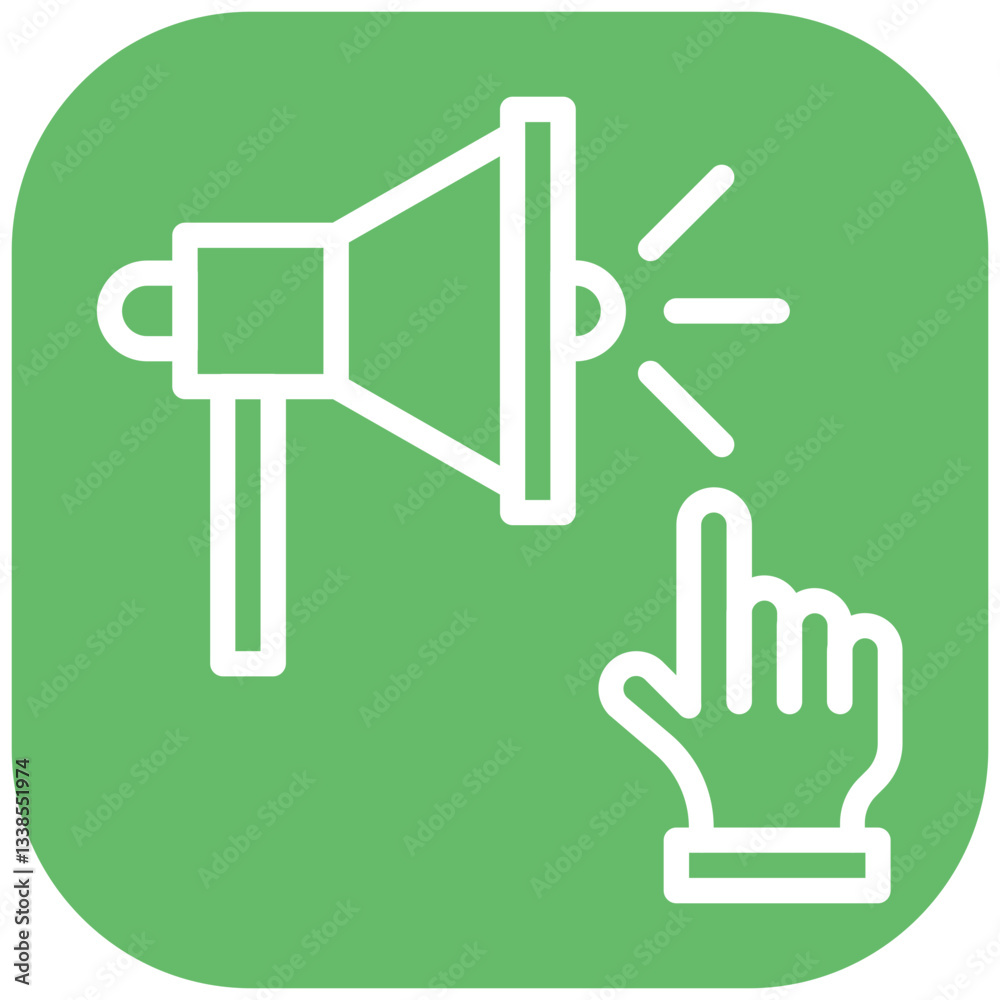 Obraz premium Call to Action Vector Icon