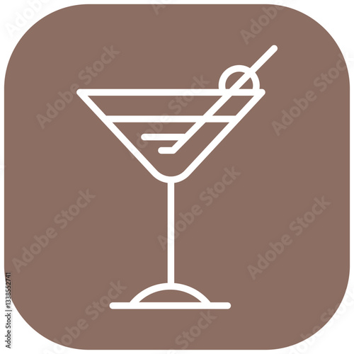 Martini Vector Icon