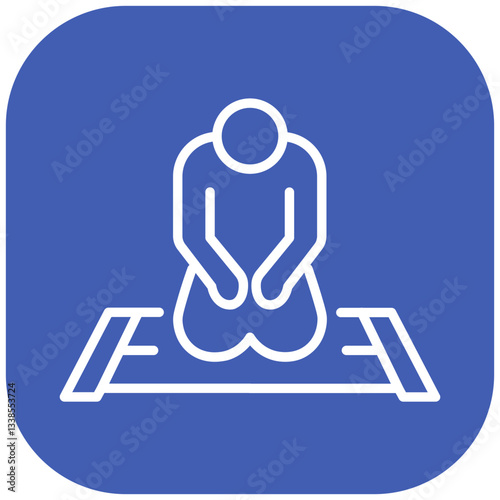 Sujud Vector Icon