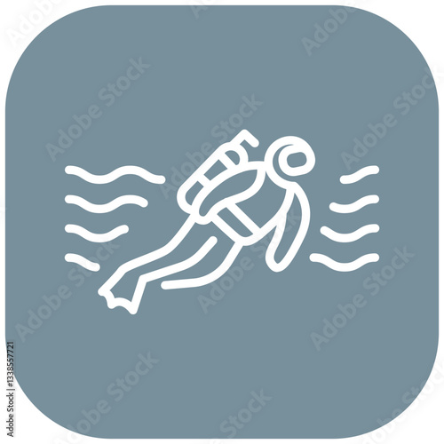 Underwater Adventure Vector Icon