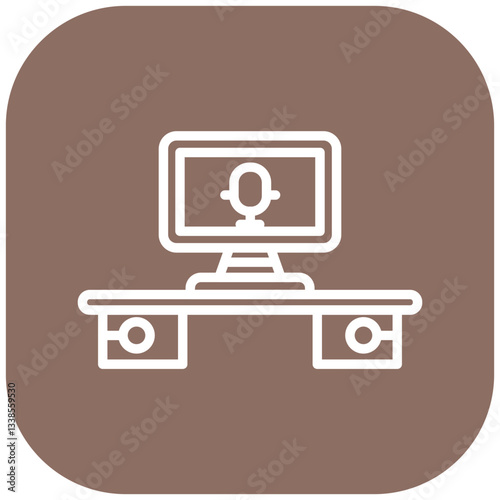 Newsroom Workflow Vector Icon