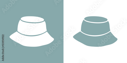 Silueta de sombrero de pescador 