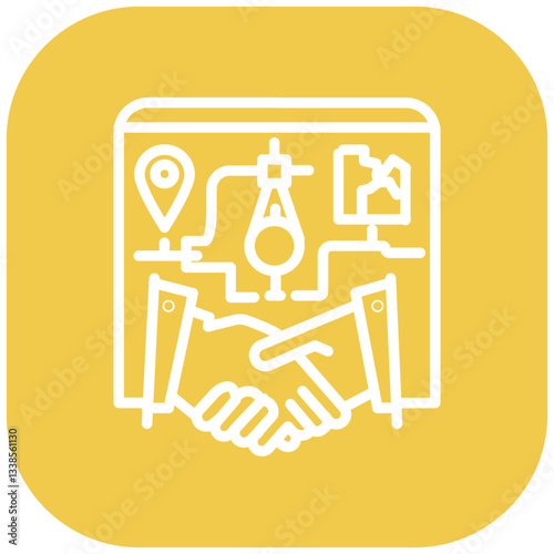 Bribery Map Vector Icon