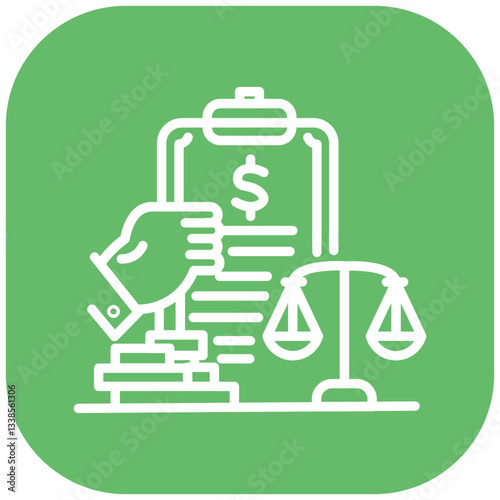 Corruption Audit Vector Icon