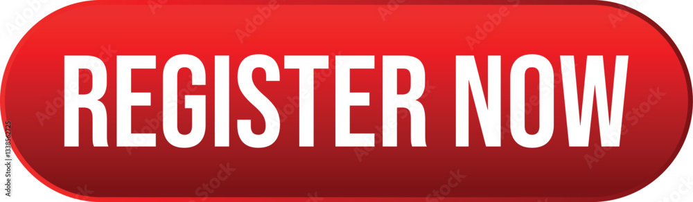 3d register now button. Button element for web design and mobile devices. Vector illustration 3d register now button. Button element for web design and mobile devices. Vector illustration