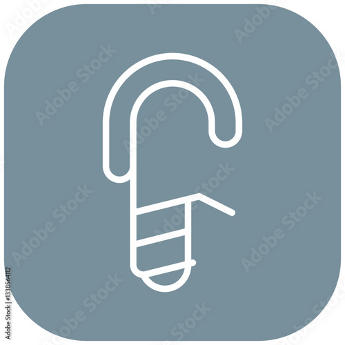 Climbing Screw Lock Vector Icon