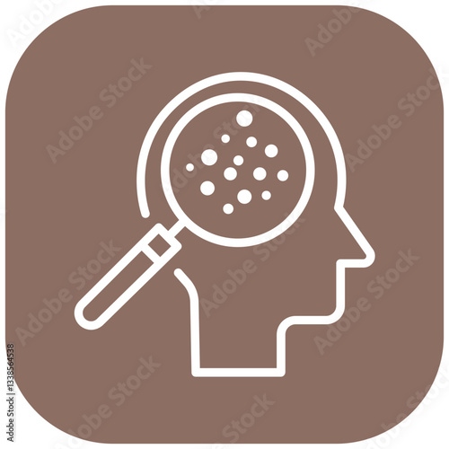 Irritated Scalp Vector Icon