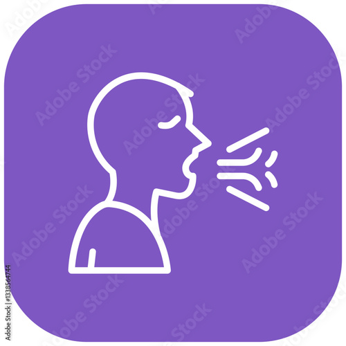Persistent Wheeze Vector Icon