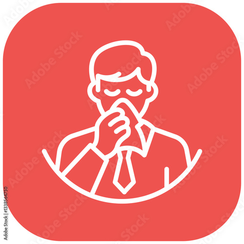 Respiratory Allergy Vector Icon