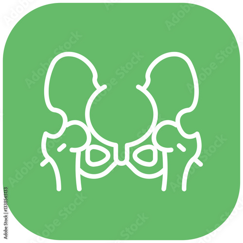Hip Dislocation Vector Icon