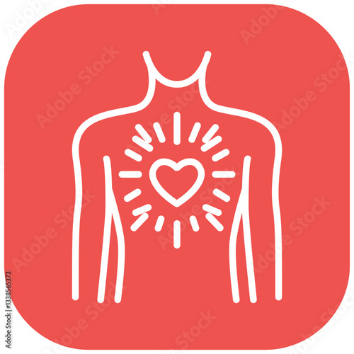 Radiating Pain Vector Icon