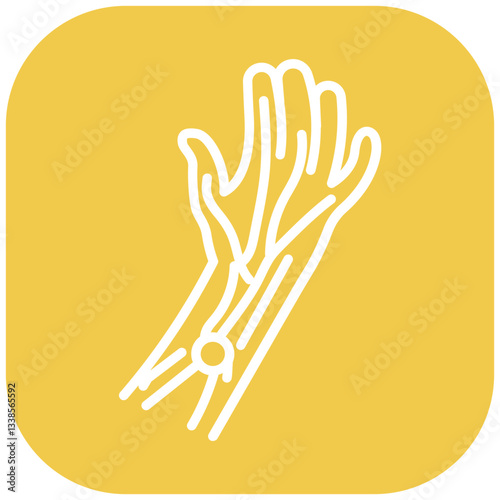 Ulnar Nerve Pain Vector Icon