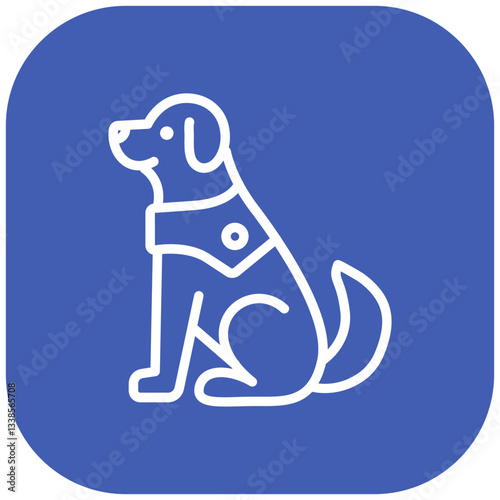 Emotional Support Animal Vector Icon