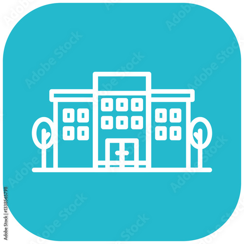 Inpatient Psychiatric Ward Vector Icon