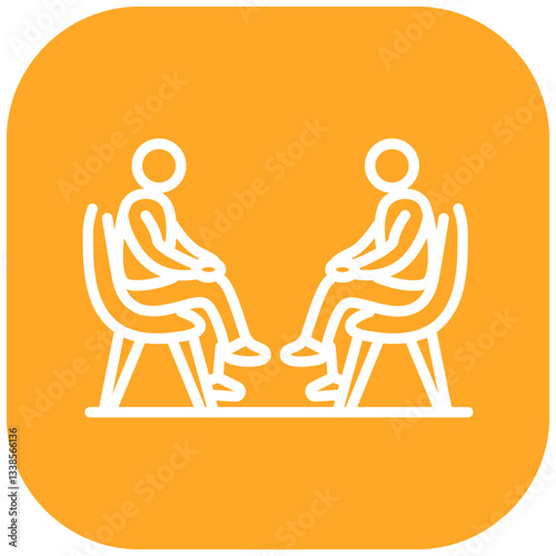 Psychiatric Therapy Room Vector Icon