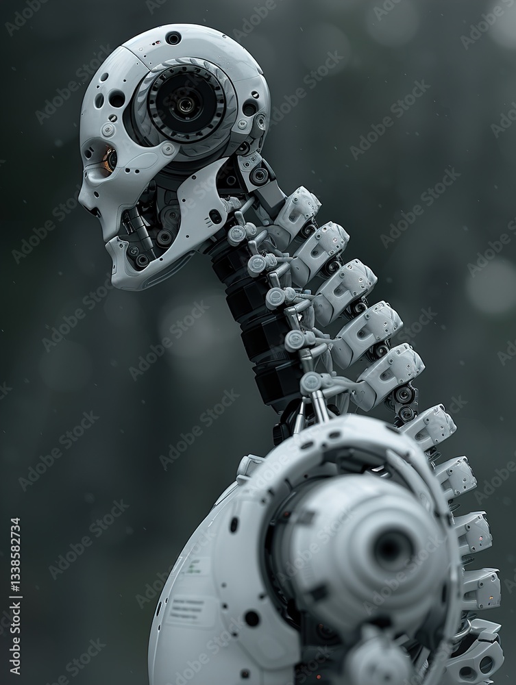 Fototapeta premium skeleton of the robot