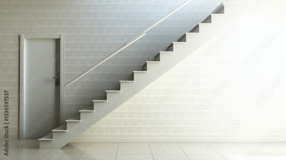 Obraz premium Modern Interior Staircase Design.