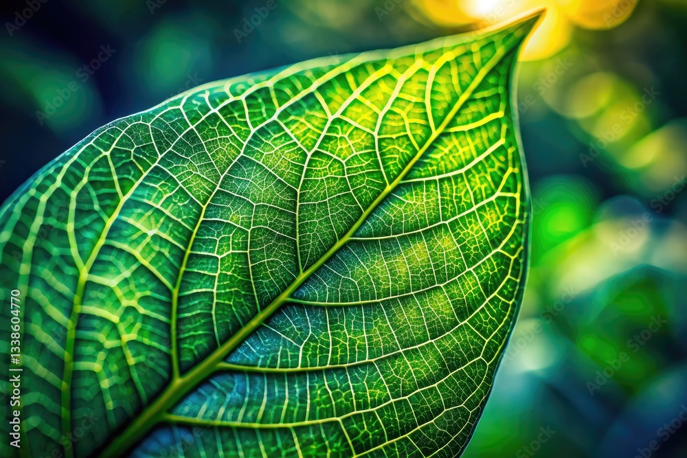 Macro shot of a vibrant green leaf, lush foliage detail, perfect nature wallpaper. Macro shot of a vibrant green leaf, lush foliage detail, perfect nature wallpaper.