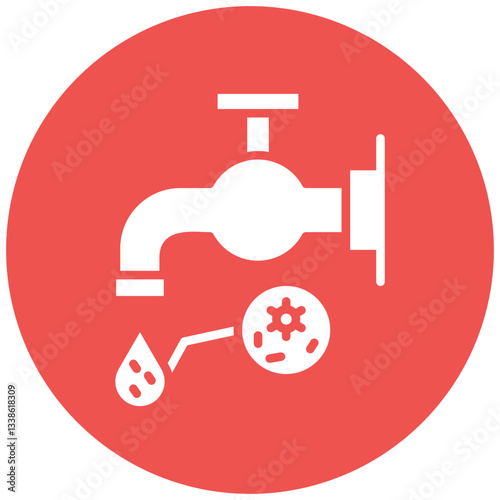 Contaminated Water Icon