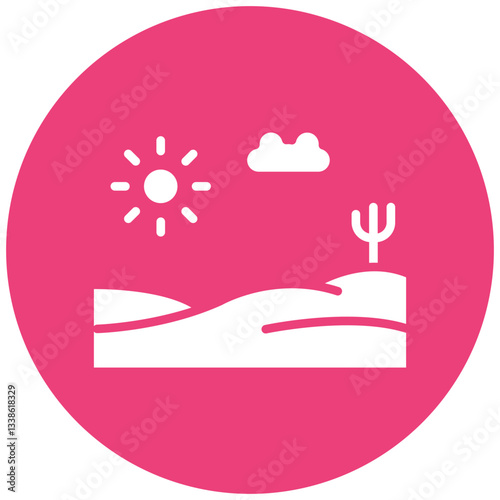 Desert Landscape Icon