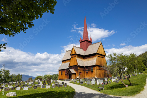 Quadro su tela Ringebu Stabkirche / Stavkirke - Norwegen 6