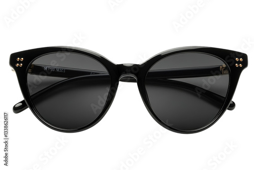 Stylish black cat-eye sunglasses with decorative details perfect for summer outings