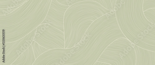 Abstract line art background vector. Minimalist pencil hand drawn contour doodle scribble curve lines background. Design illustration for fabric, print, cover, banner, decoration, wallpaper.