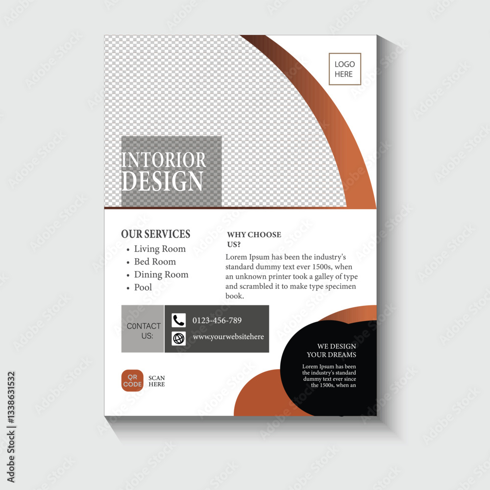Fototapeta premium business promotion flyer idea 