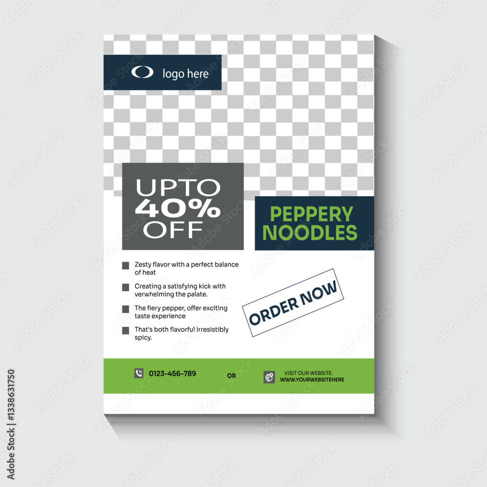 Obraz premium business promotion flyer idea 