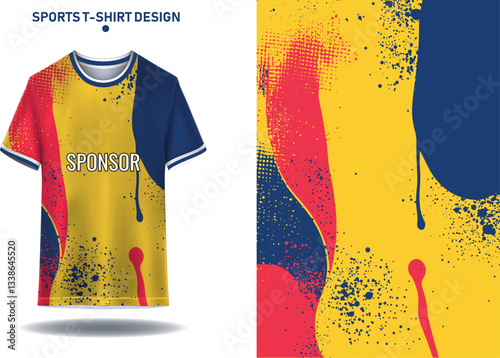 Sports jersey and background design