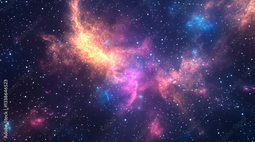 Vibrant Abstract Star, Nebula, and Galaxy Background Vibrant Abstract Star, Nebula, and Galaxy Background