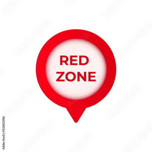 Bright red zone symbol with a circular shape and drop pin design. simple and striking emblem. Free Download Bright red zone symbol with a circular shape and drop pin design. simple and striking emblem. - GFXLoad