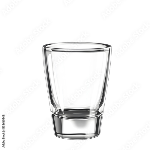 Wallpaper Mural Empty glass isolated on transparent background Torontodigital.ca