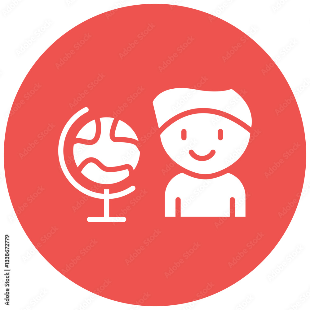 Kids Globe Icon Kids Globe Icon