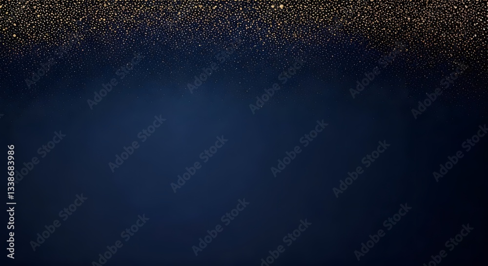 custom made wallpaper toronto digitalA deep navy blue background with elegant gold glitter accents, Ai Generated