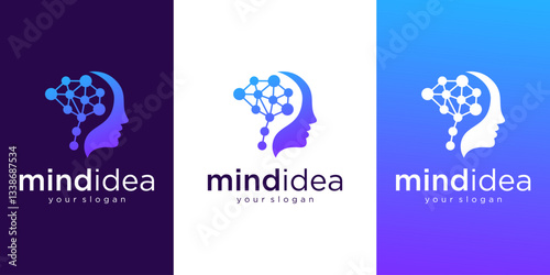 Abstract Logo Design With Gradient Colors