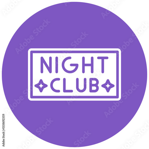 Nightclub Sign Icon