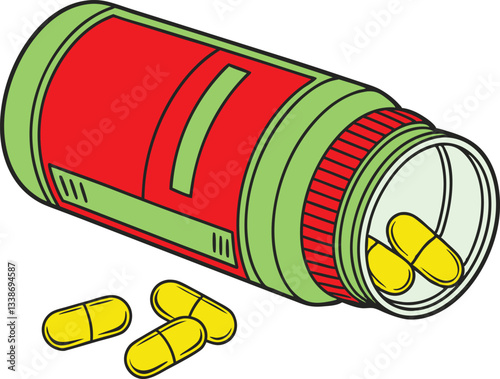 Pill Bottle & Capsules Organize Your Meds