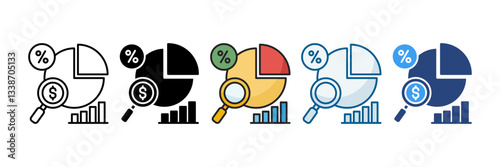 Proportions Icon Set Multiple Style Collection