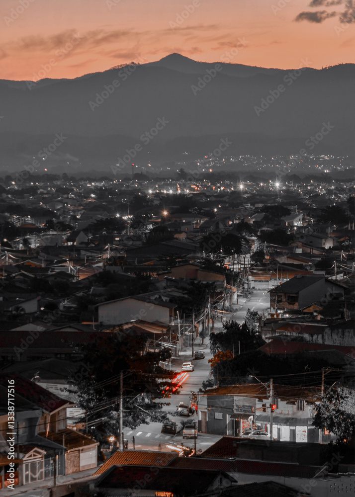 Fototapeta premium night view of the city