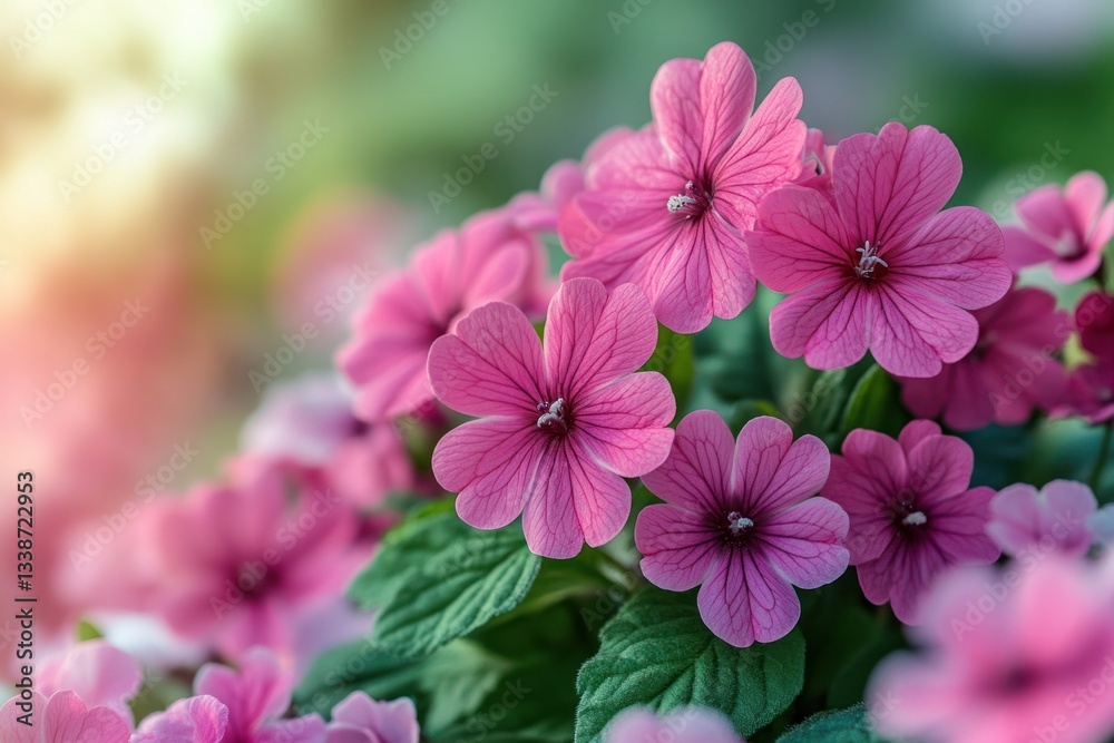 Beautiful Close-Up of Pink Flowers in Full Bloom Beautiful Close-Up of Pink Flowers in Full Bloom