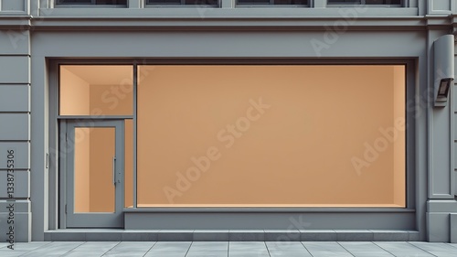 Modern Shop Front Mockup - Design Concept