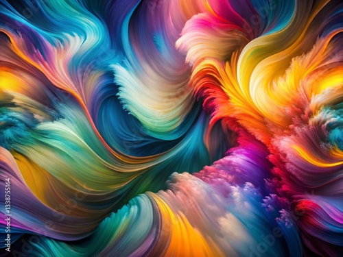 Surreal Patchwork Flowing Shapes Long Exposure Abstract Art Photography