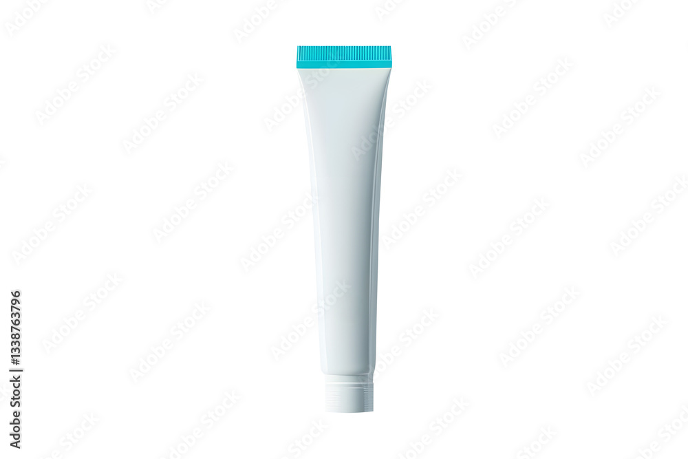 Toothpaste tube sleek tall white isolated on cut out PNG or transparent background. Perfect for show products. Dental cleaning products. Refreshing and whitening. Toothpaste tube sleek tall white isolated on cut out PNG or transparent background. Perfect for show products. Dental cleaning products. Refreshing and whitening.
