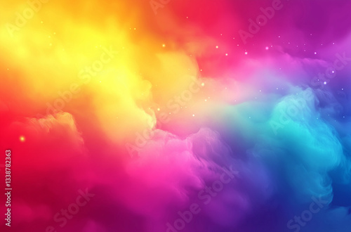 Vibrant Rainbow Gradient Background – High-Resolution Flat Vector Design with Smooth Colors and Sharp Detail