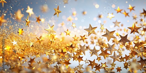 Sparkling Stars, Celestial Dust, Night Sky, Magical, Cosmic Background