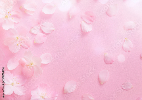 ピンクの桜の背景素材