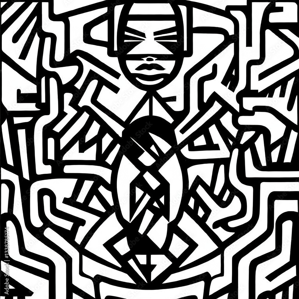 Black and white abstract background. Psychedelic design. Vector illustration. Black and white abstract background. Psychedelic design. Vector illustration.
